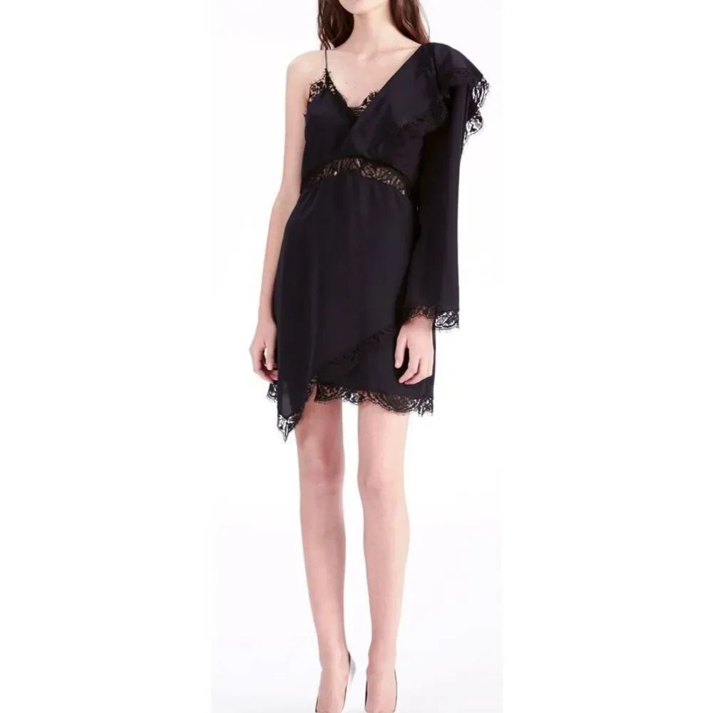 IRO Haven Mini Dress in Black NWT Size 38/ US 8